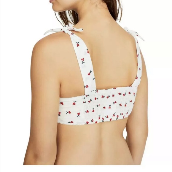 Free People Womens Britt White Wireless Bra - Picture 3 of 8